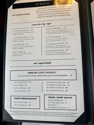 Menu photo 1 Julieanna's Steak and Seafood by Chef Eddie Guzman Yuma, AZ