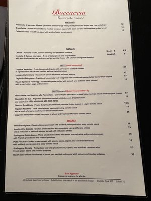 Menu photo 3 Boccaccia Chattanooga, TN Menu photo 3 Boccaccia Chattanooga, TN