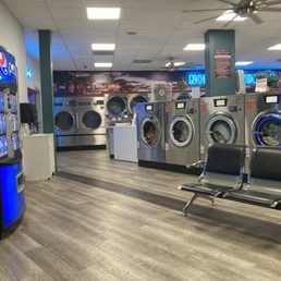 Sparkling clean machines and good snackies.