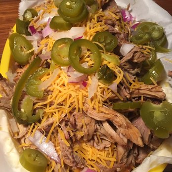 Porky's BBQ - Porky's potatoes. So much pork! - Barbeque Near Me - Paoli, Indiana Porky's BBQ - Porky's potatoes. So much pork! - Barbeque Near Me - Paoli, Indiana