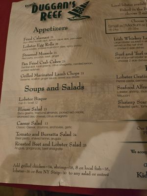 Menu photo 1 Duggan's Reef Saint Croix, VI