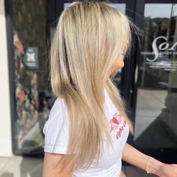 Demarche Salon - Blonde full highlights - Hair Salons Near Me - Carlsbad, California