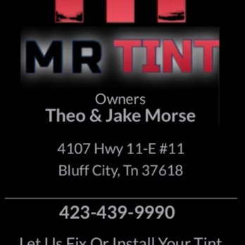 Mr Tint - Our Business Card - Car Window Tinting Near Me - Bluff City, Tennessee