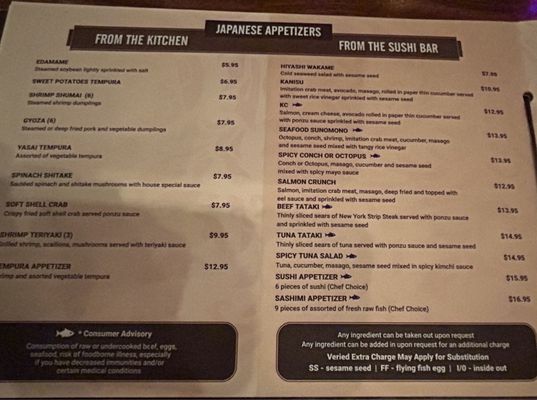 Menu photo 1 Ziree Thai and Sushi Delray Beach, FL Menu photo 1 Ziree Thai and Sushi Delray Beach, FL