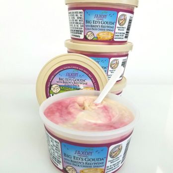 Saxon Creamery - Big Ed's Gouda with Birdy's Red Wine Gourmet cheese spread. - Cheese Shops Near Me - Malone, Wisconsin Saxon Creamery - Big Ed's Gouda with Birdy's Red Wine Gourmet cheese spread. - Cheese Shops Near Me - Malone, Wisconsin