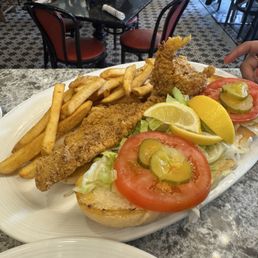 Catfish poboy Catfish poboy
