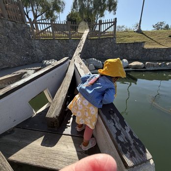 Heritage Park - (Excuse the finger in the frame haha) on the tall mast boat - Parks Near Me - Cerritos, California