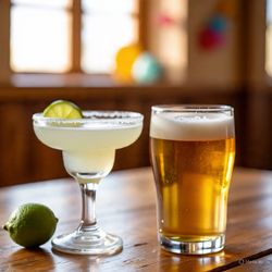 Las Cazuelas Mexican Cuisine - 32oz domestic beer 5:99