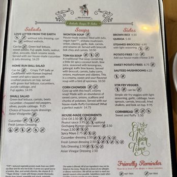 Alice & Friends' Vegan Kitchen - menu - Vegetarian Near Me - Chicago, Illinois Alice & Friends' Vegan Kitchen - menu - Vegetarian Near Me - Chicago, Illinois
