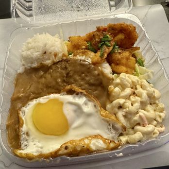 Olioli Hawaiian BBQ - Garlic shrimp combo with Loco Moco - Barbeque Near Me - San Jose, California Olioli Hawaiian BBQ - Garlic shrimp combo with Loco Moco - Barbeque Near Me - San Jose, California
