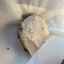 The Bagelry - Onion bagel fandango  Fandango Sandwich