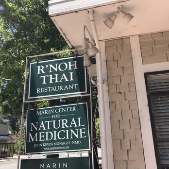 R'noh Thai - As mentioned you might miss this, they are located directly behind these signs.. a few doors down - Thai Near Me - Larkspur, California
