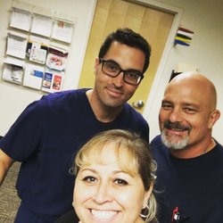 Arizona Otolaryngology Consultants, PC - Leaving my 1st post-surgery follow-up: Dr. Stevens, my hubby, and me.