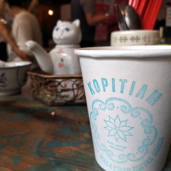 Kopitiam - White coffee, to go - Malaysian Near Me - New York, New York