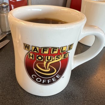 Waffle House - a cup of coffee on a counter - American Near Me - Roanoke, Texas Waffle House - a cup of coffee on a counter - American Near Me - Roanoke, Texas