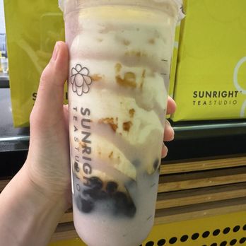 Sunright Tea Studio - Fresh Taro Frostie - Bubble Tea Near Me - Garden Grove, California