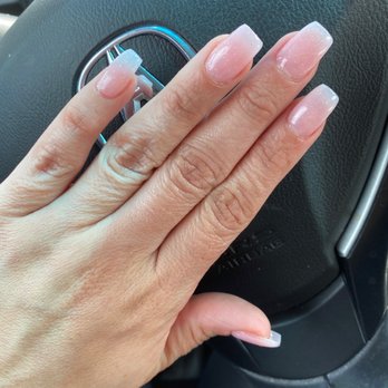 Polish Parker and Roe - Simple semi coffin acrylic with gel Polish - Nail Salons Near Me - Houston, Texas