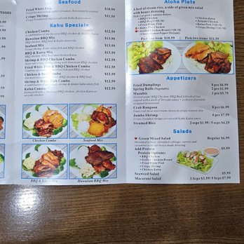 Kahu Hawaiian BBQ - Menu - Hawaiian Near Me - Tucson, Arizona