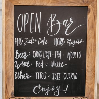 FAB Weddings - Bar sign - Wedding Planning Near Me FAB Weddings - Bar sign - Wedding Planning Near Me