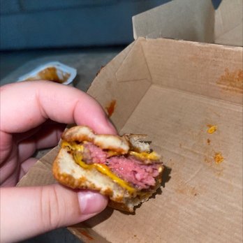 McDonald's - Well I ate the whole thing until I realized pls be aware bc this is raw meat ! - Burgers Near Me - Sunrise, Florida McDonald's - Well I ate the whole thing until I realized pls be aware bc this is raw meat ! - Burgers Near Me - Sunrise, Florida