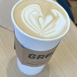 Grounds Coffee Bar & Cafe - Hot Caramel Latte