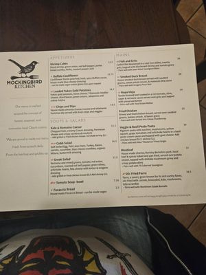 Menu photo 3 Mockingbird Kitchen Fayetteville, AR