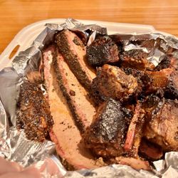 Uncle Beth's BBQ - 1/2lb of brisket and burnt ends.
