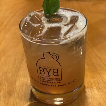 Back Yard Bbq - a closeup of a drink in a glass - Barbeque Near Me - Nantucket, Massachusetts