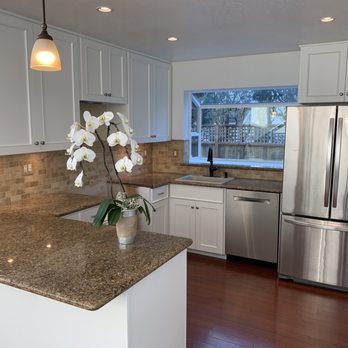 Custom Cabinet Refacing - New faces. Looks better in person. - Cabinetry Near Me - Half Moon Bay, California