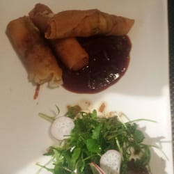 Le M - My appetiser of nems...in a ketchup type sauce