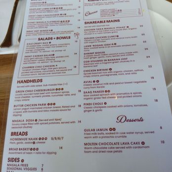 INDAY All Day - Food menu April 2025 - Indian Near Me - Brooklyn, New York