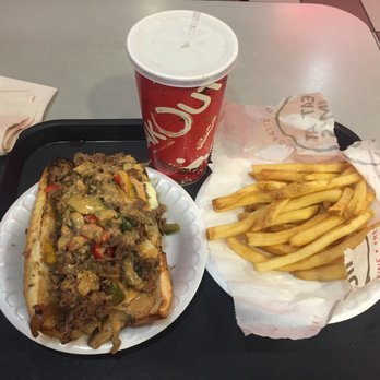Jim's Steakout - A Jim's Steak Hoagie Deluxe, with fries and a drink! - Sandwiches Near Me - West Seneca, New York