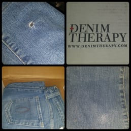 Top left is the burn hole, bottom right is the repair... Barely noticeable. I'll definitely be sending more of my jeans to them . Top left is the burn hole, bottom right is the repair... Barely noticeable. I'll definitely be sending more of my jeans to them .