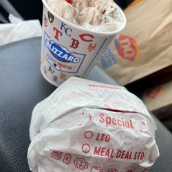 DQ Grill & Chill Restaurant - Packaged very neat! Small heath blizzard