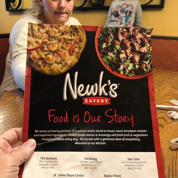 Newk's Eatery - Front menu - Pizza Near Me - Jacksonville, Florida