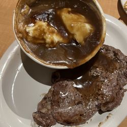 Olde Falls Inn - Petite Ribeye and Mashed potatoes