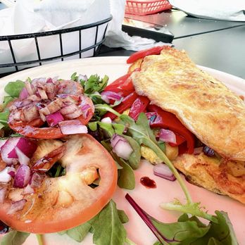 La Française Bakery - Potato and onion omelette with salad subbed for bread. Delicious - Bakeries Near Me - Breckenridge, Colorado