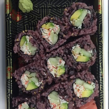Sushi & Rolls - California roll with crab and black rice. Delicious! - Sushi Bars Near Me - Pittsburgh, Pennsylvania
