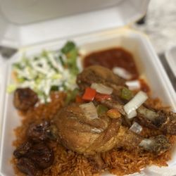 Steaming Pots - Kids Jollof Rice with Fried Chicken