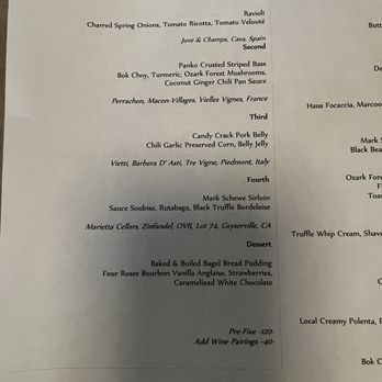 Farmhaus Restaurant - Chef's choice menu 3/29/2024 - American Near Me - Saint Louis, Missouri Farmhaus Restaurant - Chef's choice menu 3/29/2024 - American Near Me - Saint Louis, Missouri
