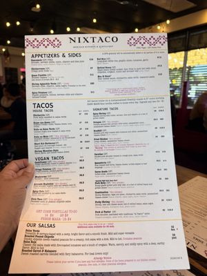 Menu photo 2 Nixtaco Roseville, CA