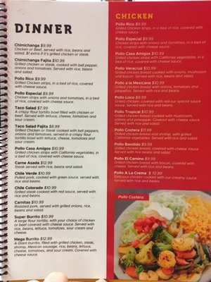 Menu photo 5 Casa Amigos Paint Lick, KY