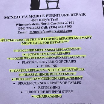 Mcnealy S Mobile Furniture Repair 27 Photos Mcnealy S Mobile Furniture Repair 27