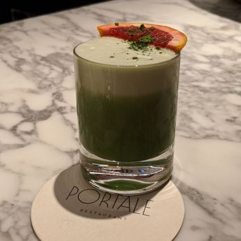 Portale - Don Verde (matcha with Japanese whiskey, ginger and egg white) - Italian Near Me - New York, New York