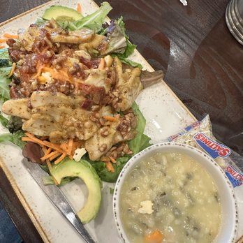First Watch - 1/2 Salad & Soup (chicken and wild rice) - Breakfast & Brunch Near Me - Indianapolis, Indiana