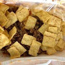 Columbus City School - Chili and corn chips. That's it.  You'll be sitting on the commode for a while after this Walking Taco.