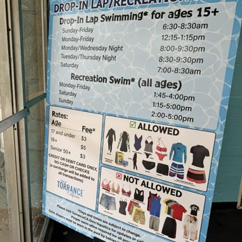 Victor E Benstead Plunge - Instructions - Swimming Pools Near Me - Torrance, California