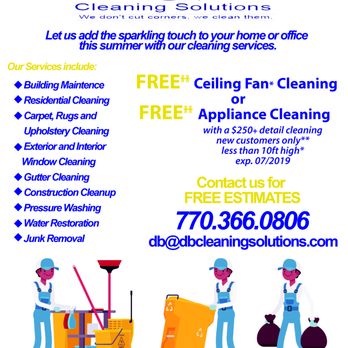 D & B Cleaning Solutions - FREE Ceiling Fan Cleaning/ FREE Appliance Cleaning (see ad for details) - Home Cleaning Near Me - Marietta, Georgia D & B Cleaning Solutions - FREE Ceiling Fan Cleaning/ FREE Appliance Cleaning (see ad for details) - Home Cleaning Near Me - Marietta, Georgia