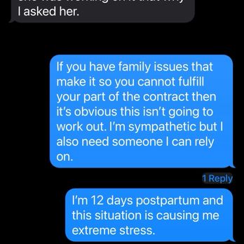 Doting Doulas - Admitting she was trying to provide a non-certified doula to take her place and having no sympathy for us and our situation. - Doulas Near Me