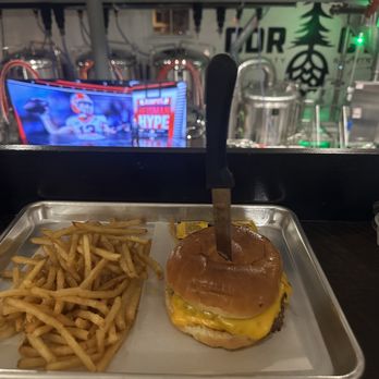 Cedar City Brewing - Smash burger and fries. Legit 2 Pattie's and Caramelized onions and delicious fries - Breweries Near Me - Lebanon, Tennessee Cedar City Brewing - Smash burger and fries. Legit 2 Pattie's and Caramelized onions and delicious fries - Breweries Near Me - Lebanon, Tennessee